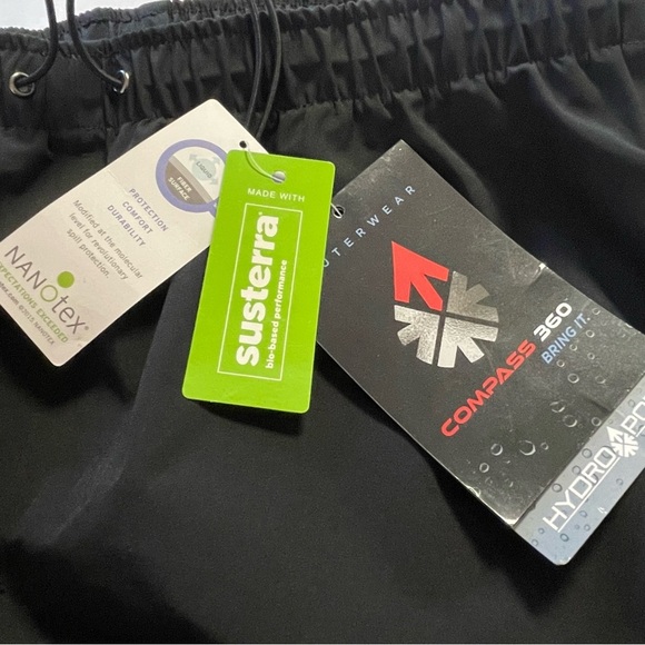 NWT Compass 360 HydroTek Rain Pants Black Size Large - Picture 3 of 12